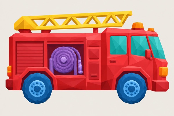 The fire engine picture from Dabbit