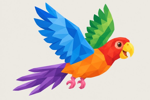 The parrot picture from Dabbit