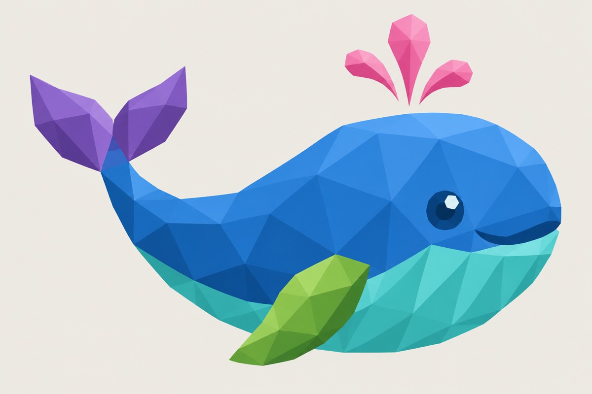 The finished whale picture from Dabbit